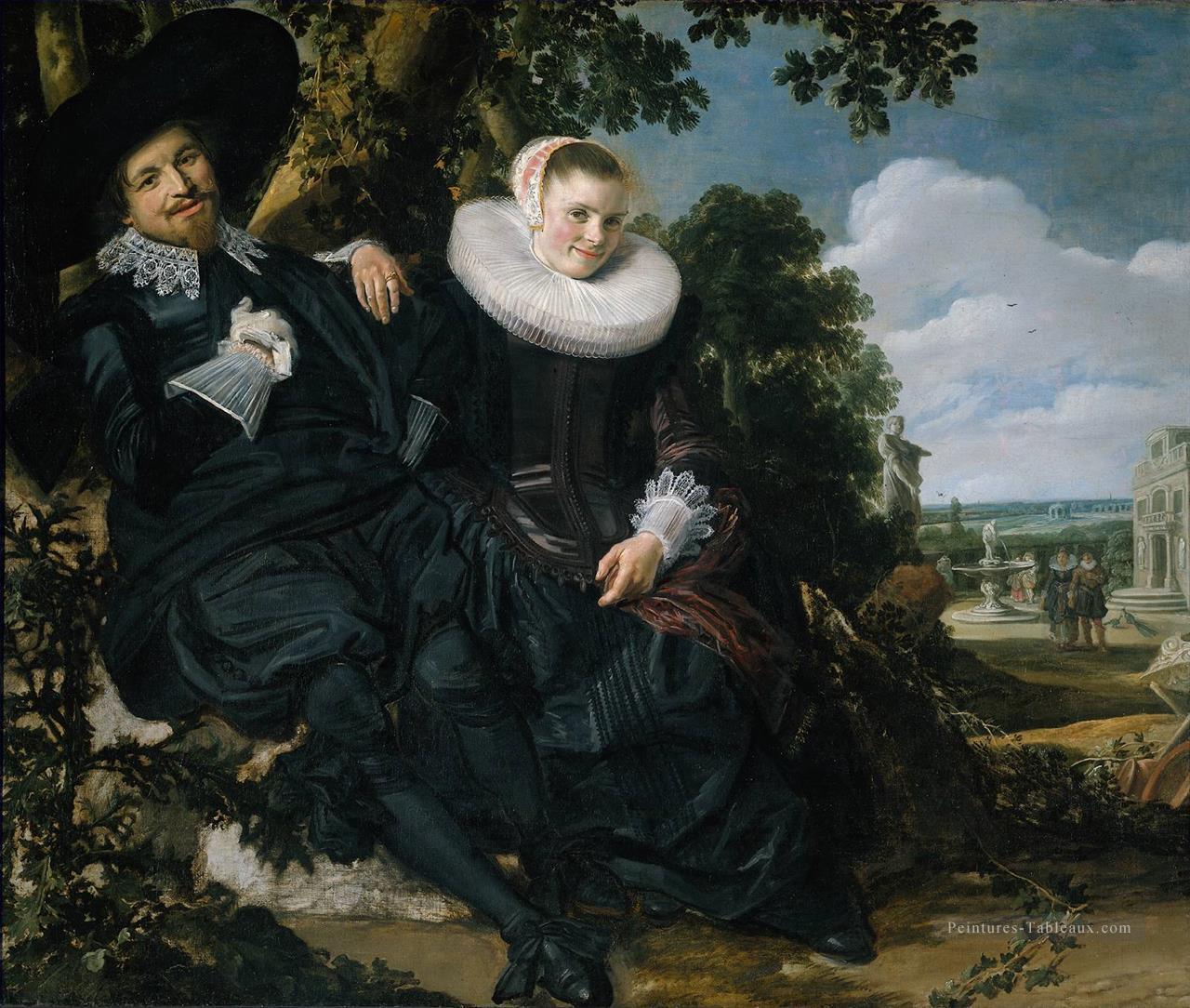 Portrait d’Isaac Massa en Beatrix van der Laen Siècle d’or Frans Hals Peintures à l'huile
